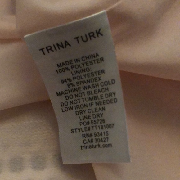 Trina Turk Dress size small worn once - Picture 9 of 9